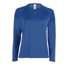 Футболка с длинным рукавом Sporty LSL Women ярко-синяя, размер XXL