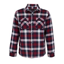 Куртка-рубашка оверсайз унисекс Noah, бордовая, размер 3XL/4XL