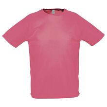 Футболка унисекс Sporty 140, неоново-коралловая, размер XXL