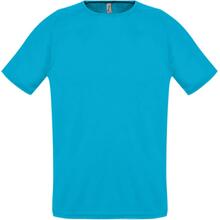 Футболка унисекс Sporty 140 бирюзовая, размер XS