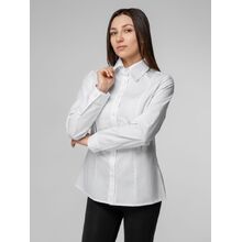 Рубашка женская с длинным рукавом Collar, белая, размер 48; 170-176