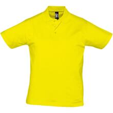 Рубашка поло мужская Prescott men 170 желтая (лимонная), размер M