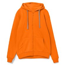 Толстовка на молнии с капюшоном Siverga, оранжевая, размер 3XL