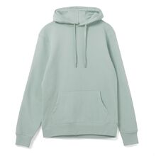 Толстовка с капюшоном унисекс Hoodie, серо-зеленая, размер L