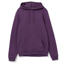 Толстовка с капюшоном унисекс Hoodie, фиолетовый меланж, размер L