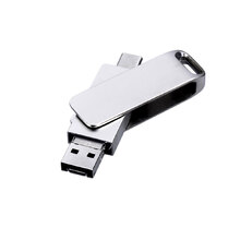 USB 3.0-флешка на 32 Гб 3-в-1 с разъемами Micro USB и USB-C
