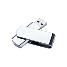 USB 2.0- флешка на 16 Гб глянцевая поворотная