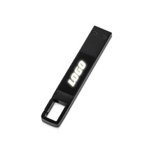 USB 2.0- флешка на 32 Гб c подсветкой логотипа «Hook LED»