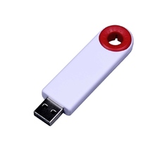 USB 2.0- флешка промо на 16 Гб прямоугольной формы, выдвижной механизм