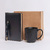Набор подарочный DARKGOLD: кружка, ручка, бизнес-блокнот, коробка со стружкой