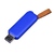 USB 3.0- флешка промо на 128 Гб прямоугольной формы, выдвижной механизм